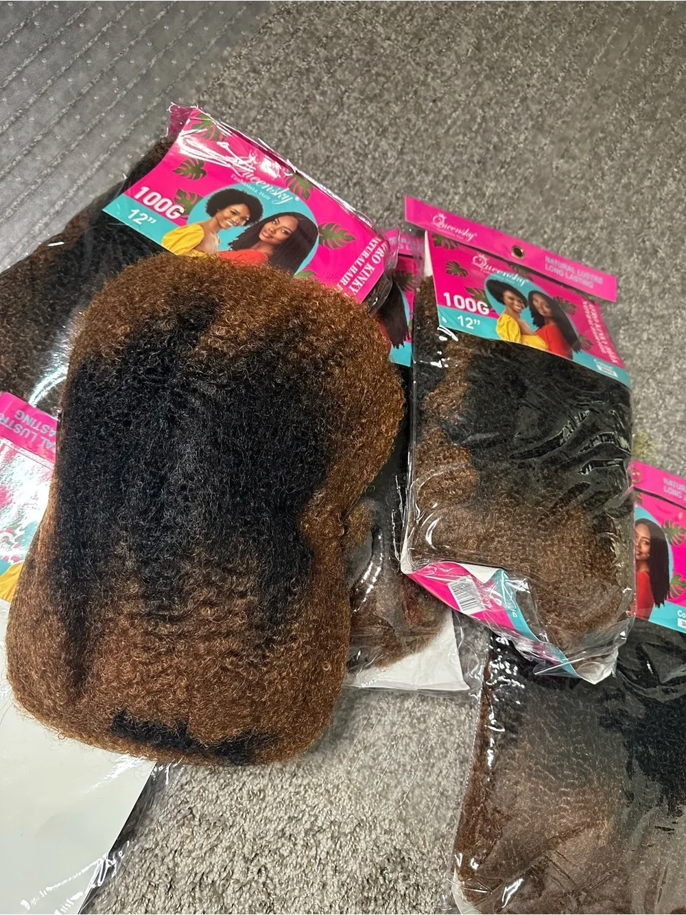 Afro Kinky Bulk Hair Extension -color 30NA30 Ombre for mini Twist, crotchet
